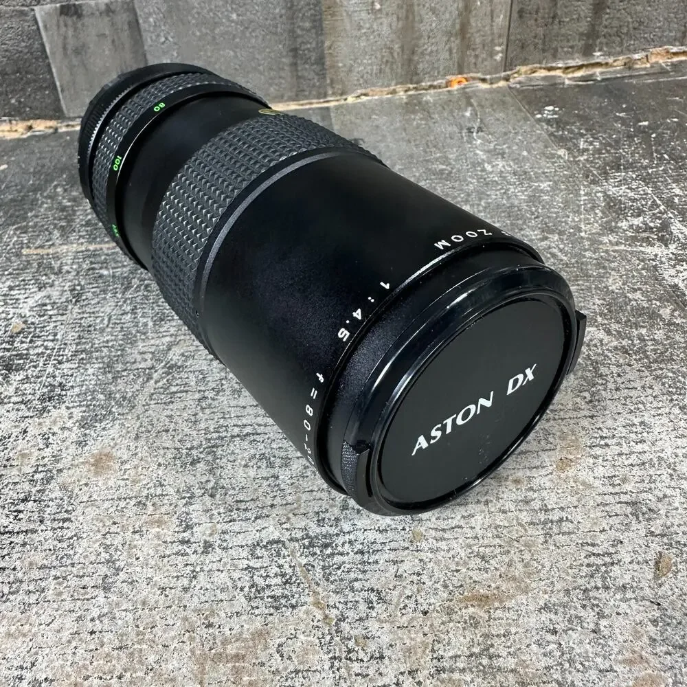 VINTAGE Aston DX 1:45 F = 80 -‎ 200mm Camera Lens & cover